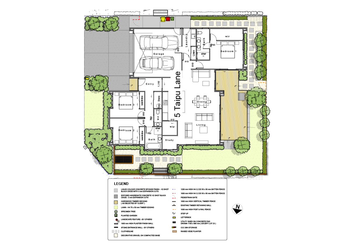 Landscaping plan Lot 10