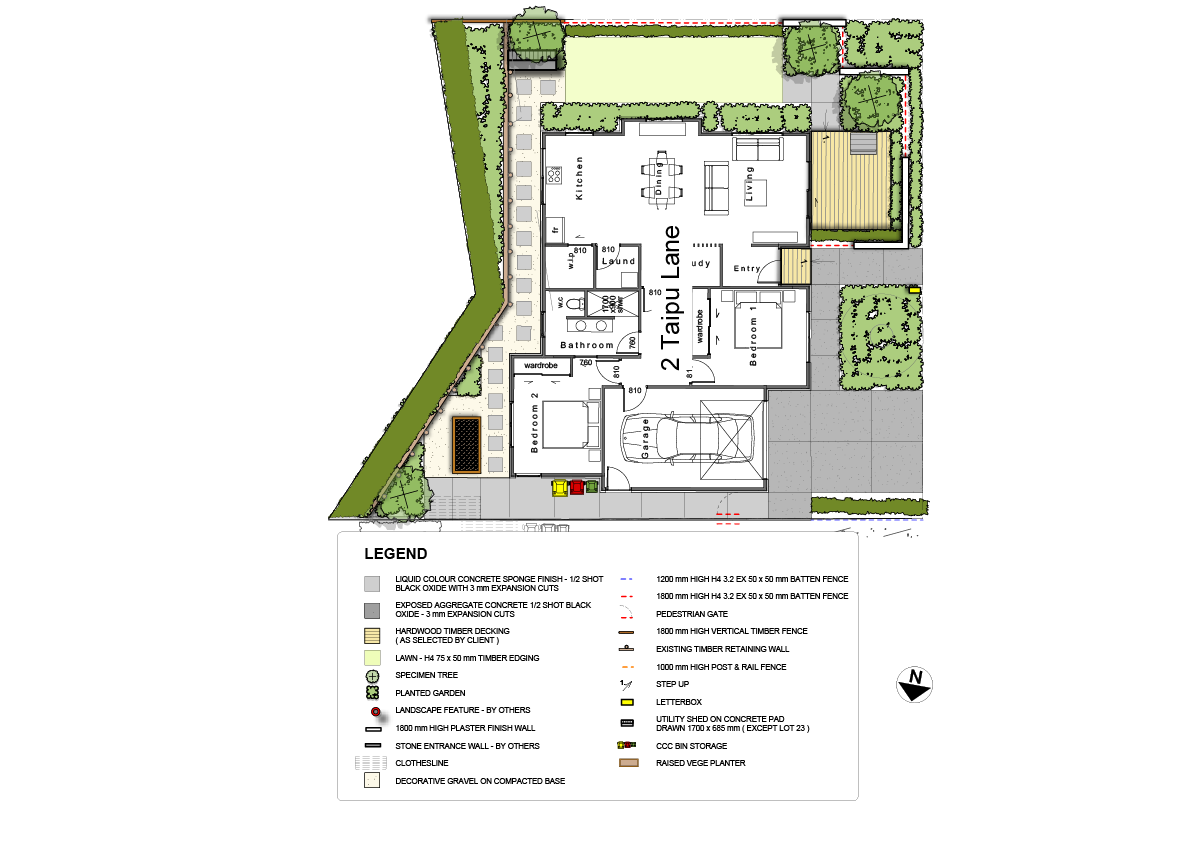 Landscaping plan lot 17