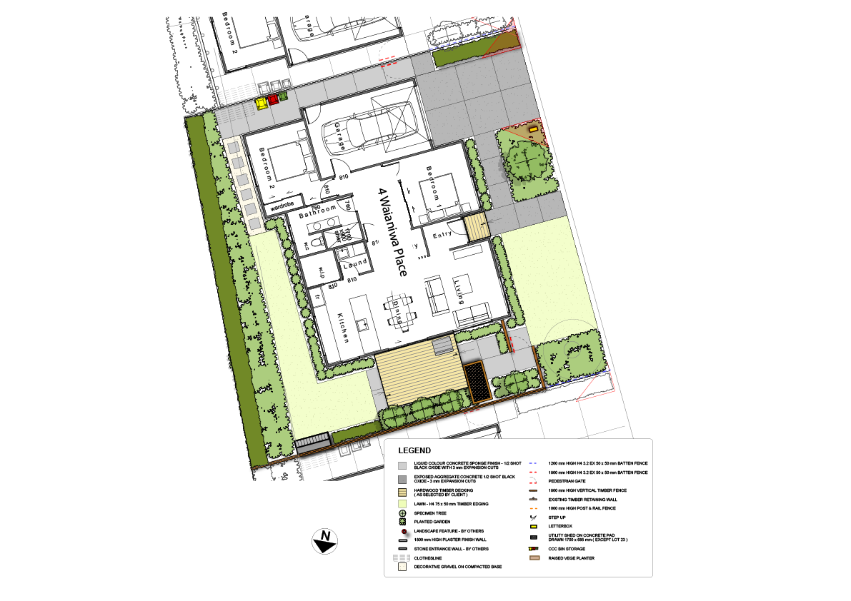 Landscaping plan lot 23