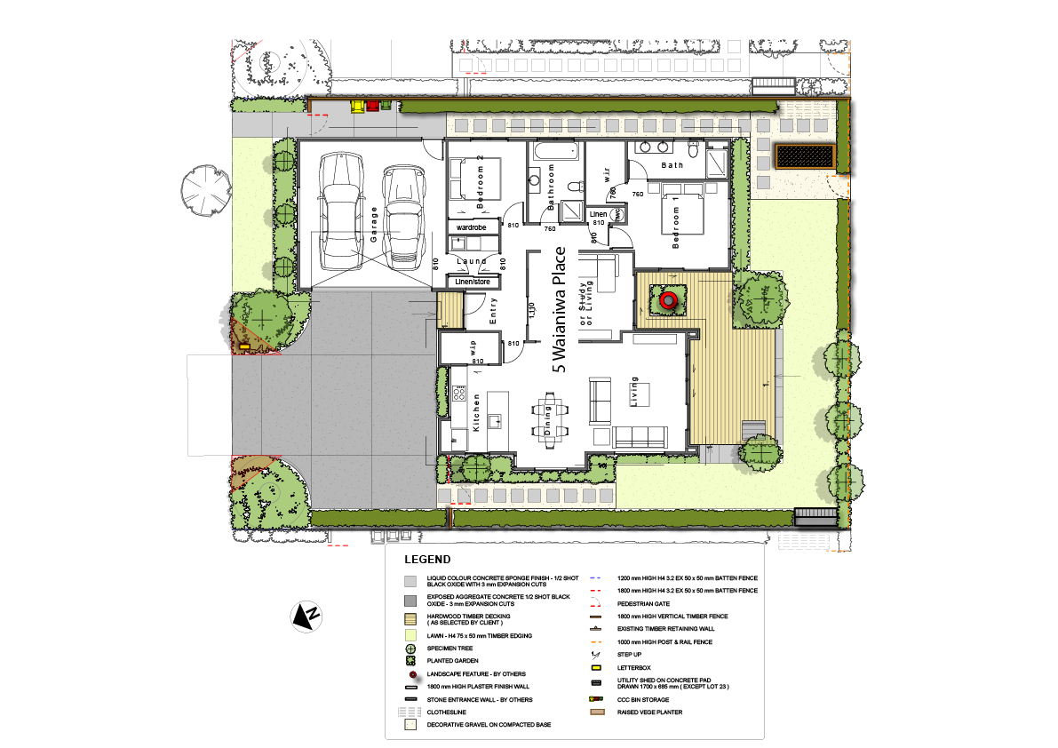 Landscaping plan lot 3