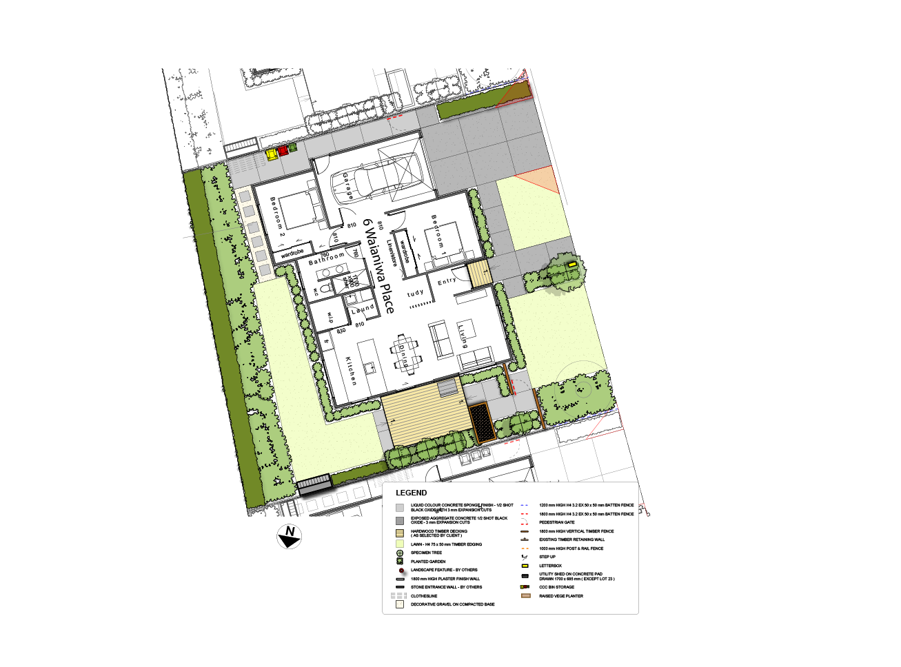 Lot 22 Landscaping plan