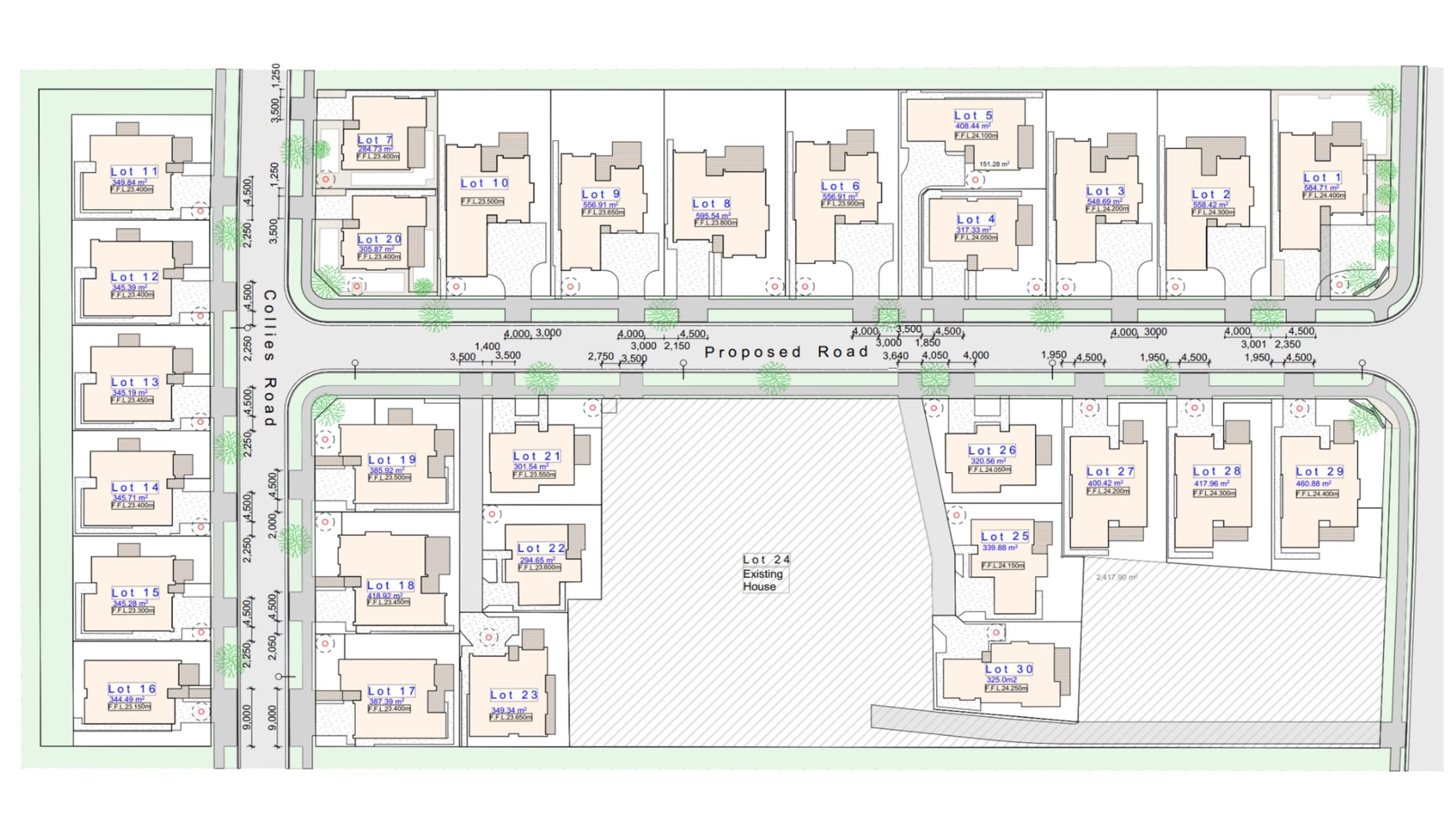 Styx Mews development layout &mdash; stage one site plan
